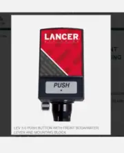 LEV 3.0 PUSH BUTTON WITH FRONT SODA/WATER LEVER AND MOUNTING BLOCK #19-0306/03