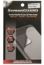 Motorola Razr / Razr Maxx ScreenGUARD Screen Protector - 2 Pack - Retail Package