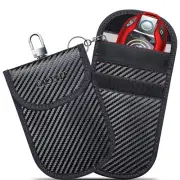 2 Pack Anti Theft 3.6" x5.3" RFID Car Key Fob Signal Blocking Faraday Pouch F...
