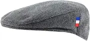 [Españolitas] French Flag Cap. Handmade Hand Stitched Beret Hat for Men Beret Women Flat Hat