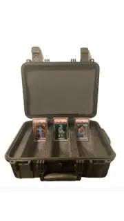 Graded Card Storage (PSA, BGS, SGC) Hard Case With Pre-Cut Foam and Waterproof