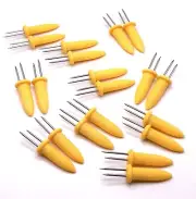 20 Pcs Corn On The Cob Holders Skewers BBQ Twin Prong Fork For Meat Kitchen Tool