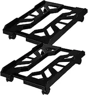 FIXOSHEE Computer Stand CPU Stand Floor Desk Office Desk Accessories Laptop Cart Computer Tower Holder CPU Holder with Wheels Laptop Cart on Wheels Abs Black