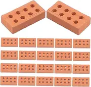 Operitacx 50Pcs Miniature Building Bricks DIY Simulation Brick Models for Crafting Stackable Micro Landscape Decor for Creative Projects and Model Making