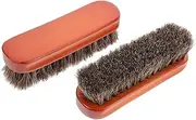 JEWEDECO 2pcs Shoe Brush Polishing Tool for Leather Sneakers Boots Soft Bristles for Gentle Cleaning Versatile Shoe Care Brush for All Footwear