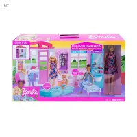 在飛比找蝦皮購物優惠-💃娃娃屋 公主粉色系 模型別墅 房子芭比娃娃Barbie之閃