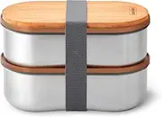 BLACK + BLUM Stainless Steel Bento Box, Steel, 500 ml Capacity (Set of 2)