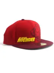 New Era Iron Man 59fifty Custom Fitted Hat Size 7 1/4 Armored Avenger Marvel Red
