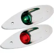 Sea-Dog Stainless Steel Flush Mount Side Navigation Lights - Starboard and Port