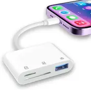 SD Card Reader Compatible With iPhone, Memory Card Veiwer Support SD Card and TF