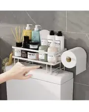 Bathroom Storage Organizer with Toilet Paper Holder