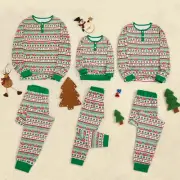 Christmas Family Matching Pyjamas For Mom Dad Kids Xmas Nightwear PJs Sets AU