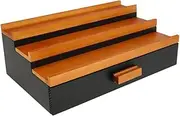 Perfume Organizer Elevated,Elegant Room Decor with Drawer Perfume Display Stand 3 Tier for Bedroom for Men Women, Style A