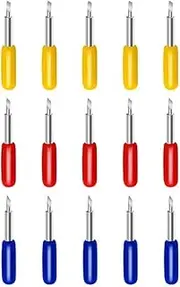 15 Pieces 30/45/60 Degree Replacement Blades for Cricut Explore Air, Cricut Explore Air 2, Cricut Explore Air 3, Cricut Maker, Cricut Maker 3, Cricut Expression for Vinyl Cutting Machines (Multicolor)