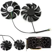 For Dataland PowerColor RX480 RX470 470D 580 Graphics Card Dual Fan GA91B2U 12V