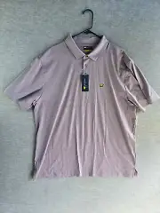 Jack Nicklaus Lavender Gray 2XL Polo UPF 40 Stretch NWT