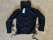 Size M - McQ Alexander Mcqueen 100% Wool Turtleneck Lace Sweater NWT MSRP $555