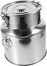 MAGICLULU Sealing Container with Lid Stainless Steel Food Storage Bucket for Rice Flour and Coarse Grains Multi Functional Storage Case for Kitchen Organization and Harvesting