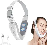 Electric V Face Beauty Meter, 6 Modes Microcurrent V Shape Face Massager, Face Massager, V Shape Face Jawline Trainer, Foldable EMS Face Device, V Face Lifting
