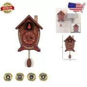 Elegant Singing Cardinal Wall Clock - 17" H with Light Sensor & Quartz Movement