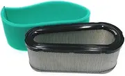 MOWFILL 496894 493909 Air Filter Replace for BS 496894S with 272403S 272403 Pre Filter Fits Craftsman John Deree 12.5-17HP 5053K Lawn Mower Air Cleaner Element
