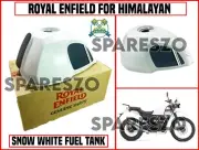 Royal Enfield PETROL GAS FUEL TANK ,SNOW WHITE FOR HIMALAYAN (for: Royal Enfield)