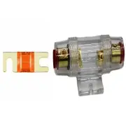 IMC Audio 40 Amp Mini ANL and 1 Fuse Fuse holder 4 6 8 Gauge Car Audio Gold