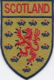 Scotland Rampant Lion Flag Patch/Badge Iron/Sew-On