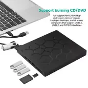 External DVD Drive USB CD DVD External Optical Drive With 6 HUB Interfaces ROM