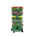 5 Tier Vertical Garden Strawberry Stackable Planters Herbs Petunias Pancy