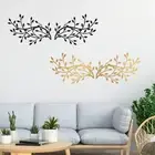 2Pcs Metal Tree Leaf Wall Decor Vine Olive Branch Leaf Wall Art Artistic lecZy