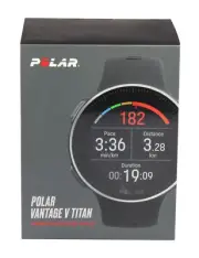 Polar Vantage V Titan Premium HR GPS/GLONASS Multisport Watch Blk/Red - Med/Lrg