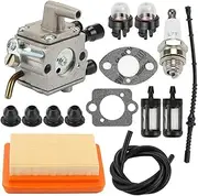 XXUMKL Fit For S-t-i-h-l FS120 FS200 FS250 FS300 FS350 FR350 FR450 FR480 Replace 4134 120 0653 4134 120 0603 Carburetor Air Filter Kit