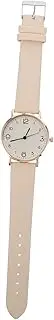 [CLISPEED] Belt Watch Watches for Women Simple Girl Wrist Silver Woman Watch Ladies Female Beige Fashionable Watch Women Watch Lady Watch Red Strap Material: Imitation Leather