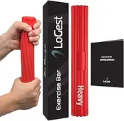 Logest Twist Hand Exerciser Bars for Physical Therapy - Relieves Tendonitis Pain & Improve Grip Strength - Tennis Elbow, Golfer's Elbow, Tendonitis, Wrist, Forearms Pain Relief Hand Therapy Bar