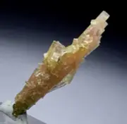20Crts Terminated Good Luster Bicol Tourmaline Specimen From Skardu Pakistan.
