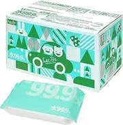 99.9% Pure Water Flushable Wipes, Made in Japan, Baby Collagen, Moisturizing Ingredients, Flushable Wipes, 60 Sheets x 15 Packs (900 Sheets)