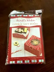 Kringle's Kitchen 12 Boxes with Stickers for Cookies and Treats Christmas Theme