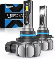 Fahren 9145/H10/9140 LED Fog Light Bulbs 12000 Lumens 500% Super Brighter 6500K