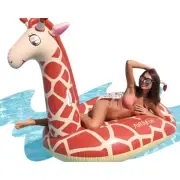 SALE Giant Giraffe Pool Float Raft Inflatable Swimming Lounger Sea Bed Adults