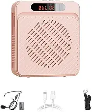 Snblzhef Voice Amplifier 5W 1200mAh Multifunctional Personal Speaker with Microphone & Display for Teachers, Speeches, More C