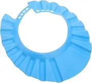 PERSELOSO Adjustable Shampoo Shower Cap for Dark Blue Bathing Visor to Protect Eyes During Hair Wash Lightweight Elastic Quick Water Flow Design