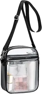 Clear Bag Purse - Stadium Purse Small Bag - Women Shoulder Bag, Cell Phone Wallet with Removable Strap for Travel