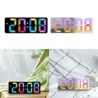 Digital Alarm Clock Bedside Clock,LED Bedroom Alarm Clocks Mute Clock for