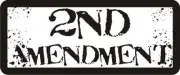 3 - 2nd Amendment Hard Hat Biker Biker Helmet Sticker BS010