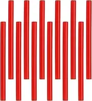 12 PCS Mini Hot Glue Sticks 0.27" Dia. x 3.94" Long Hot Melt Glue Gun Sticks All Purpose Adhesive for Multi-Temp Hot Glue Gun Glue DIY Work， Dark Red