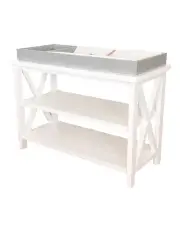 [Boutique Baby Designs] Hampton 3 Tiered Table With Change Tray Top Grey/White