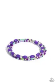 Paparazzi For WOOD Measure Purple Bracelet NWT