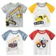 童裝夏季男童T恤短袖 韓版兒童服裝寶寶衣服卡通小汽車圖案