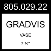 IKEA GRADVIS Vase Gray 7 ½" 805.029.22
